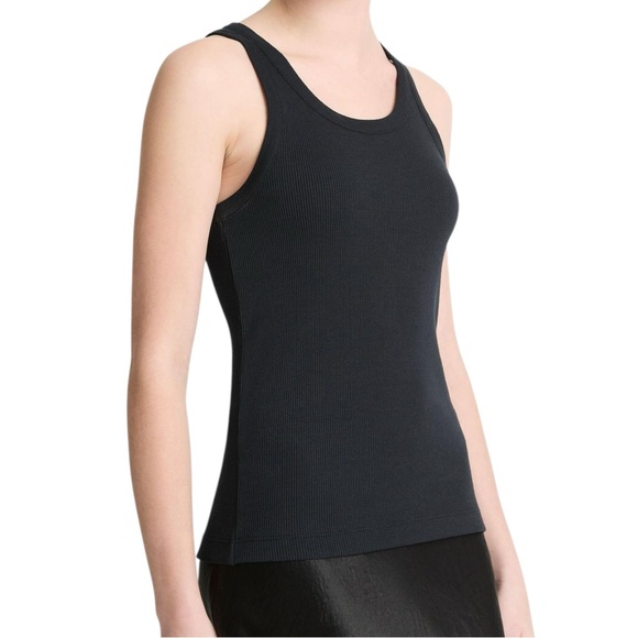 Vince Ribbed Scoop-Neck Tank - Picture 3 of 7